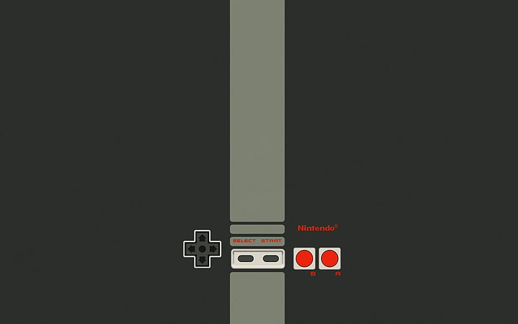 NES game console wallpaper, Nintendo, Nintendo Entertainment System