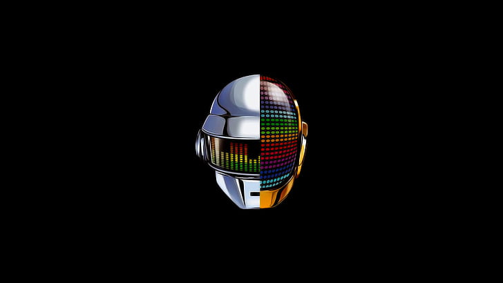 Daft Punk, music, robot, Get Lucky, black, HD wallpaper