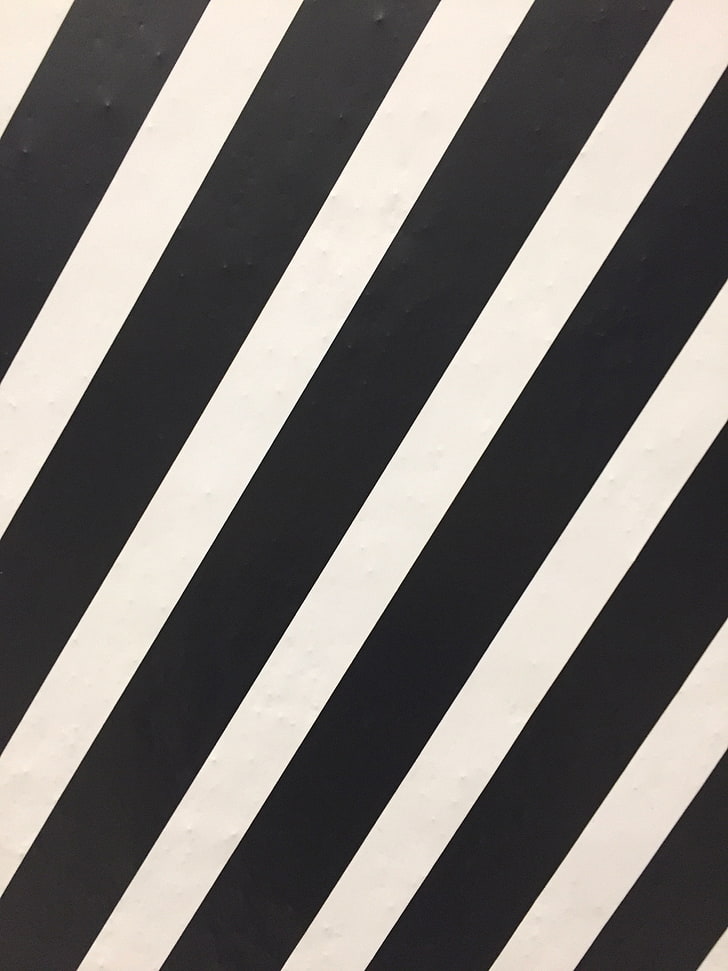 black and white striped illustration, stripes, obliquely, bw, HD wallpaper