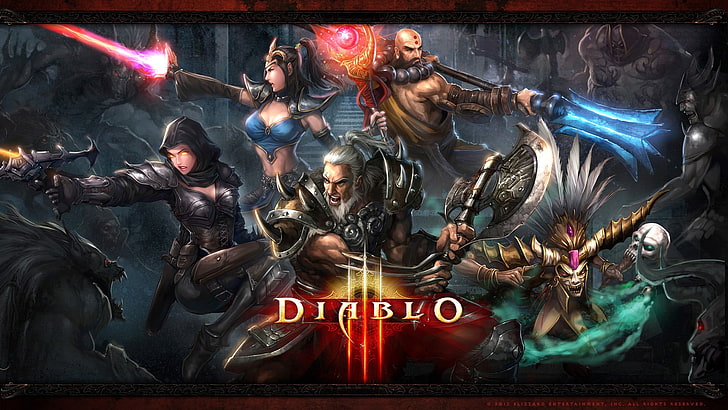 Diablo digital wallpaper, Blizzard Entertainment, Diablo III, HD wallpaper