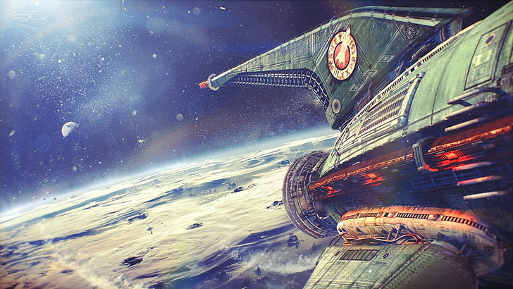 gray rocket digital wallpaper, Futurama, planet express, spaceship