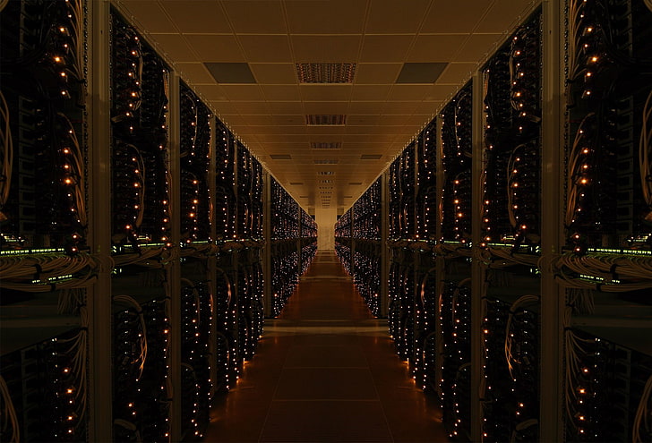 computer server room, Technology, HD wallpaper