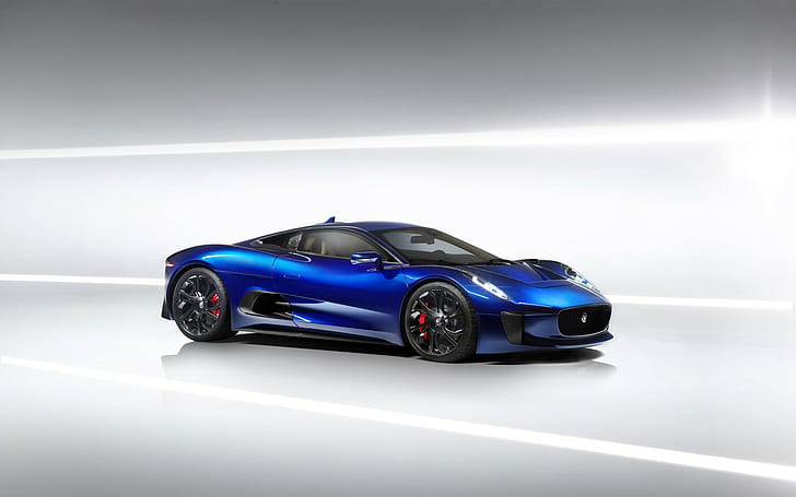 Jaguar, Jaguar C-X75, concept cars, blue cars