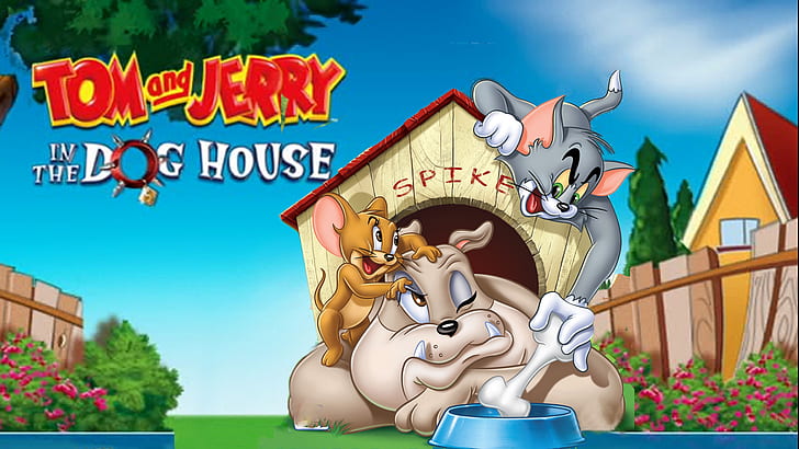 Tom And Jerry In The Dog House Spike Wallpaper For Desktop 1920×1080