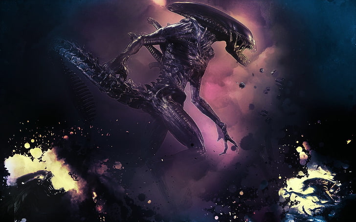Alien Xenomorph digital wallpaper, science fiction, aliens, Alien (movie)