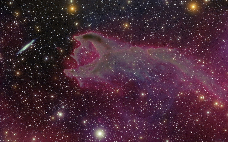 Ruptured Cometary Globule, horse galaxy star illustration, 3D, HD wallpaper