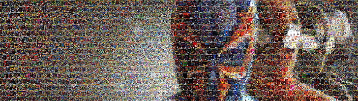 collage, comics, dual, marvel, mosaic, multi, screen, spiderman, HD wallpaper