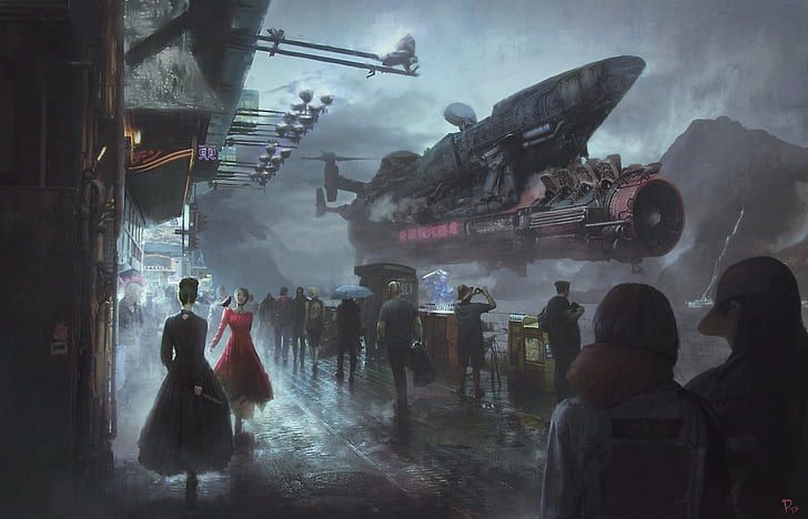 HD wallpaper: Sci Fi, Steampunk, People