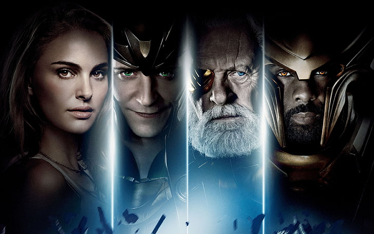 Marvel Thor wallpaper, Natalie Portman, poster, comic, Idris Elba, HD wallpaper
