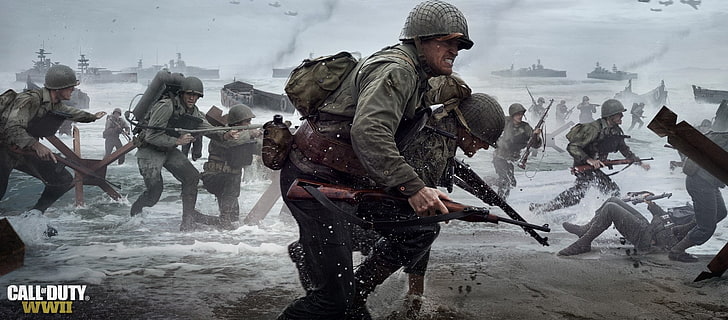 call of duty ww2 beautiful backgrounds, armed forces, military, HD wallpaper
