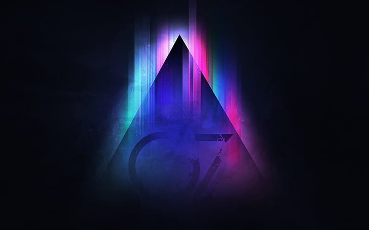 digital art, abstract, shapes, artwork, triangle