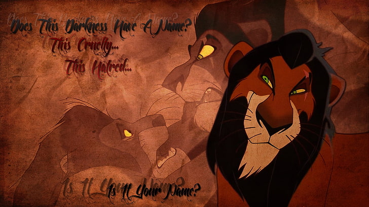 The Lion King, Mufasa (The Lion King), Scar, HD wallpaper