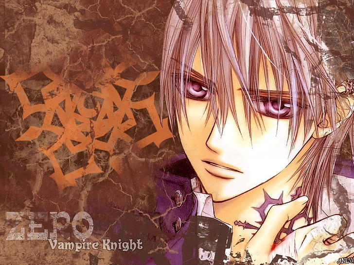 vampire knight anime boys zero kiryu 1024x768  Anime Vampire Knight HD Art