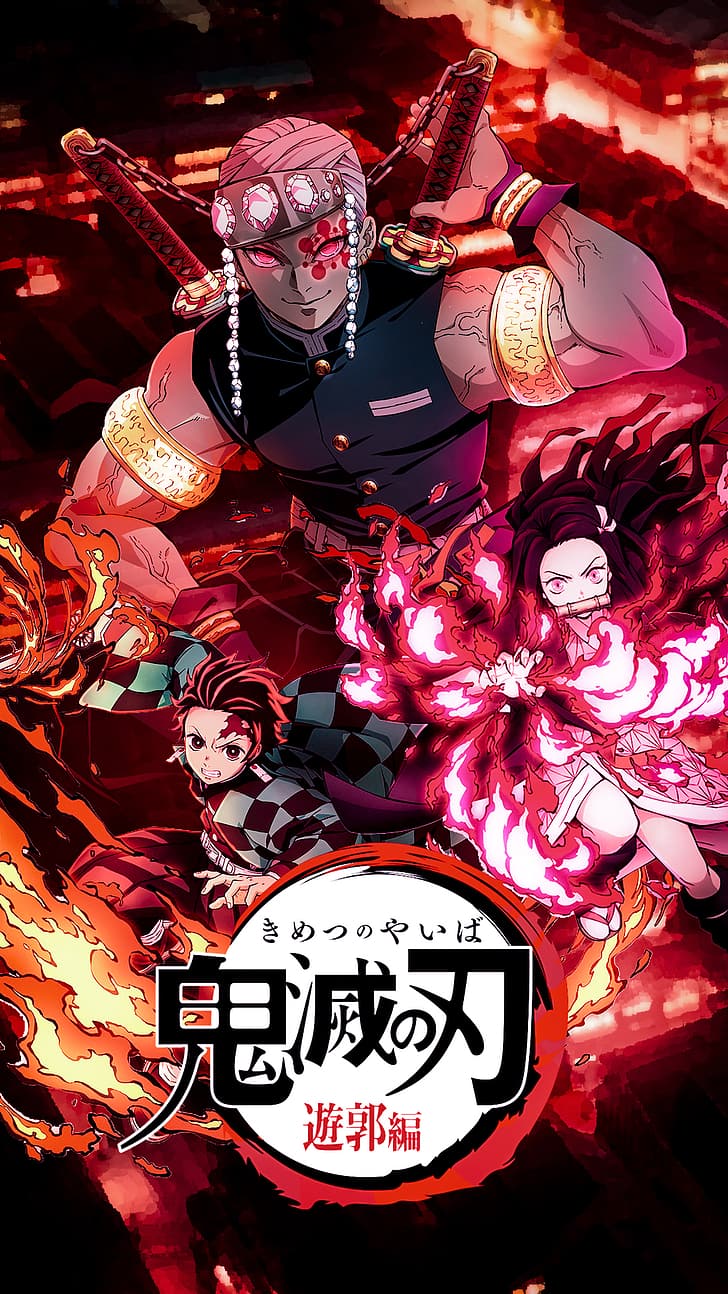Tengen Uzui Kimetsu no Yaiba Anime Wallpaper iPhone Phone 4K 2221f