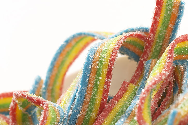food, sweets, multi colored, close-up, food and drink, selective focus, HD wallpaper