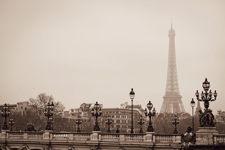 HD wallpaper: Eiffel Tower, bridge, the city, France, Paris, lights,  architecture | Wallpaper Flare