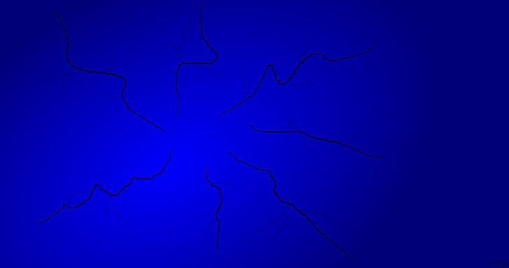 abstract, blue, minimalism, blue background, HD wallpaper