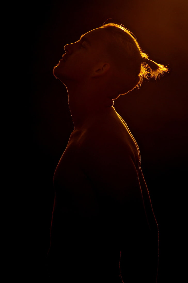 HD Wallpaper Naked Man Sunset Blonde Gold Hair Bows Men Shirtless Studio Shot