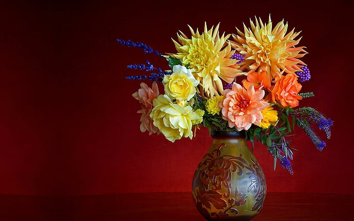 Flower Vase, nature, HD wallpaper