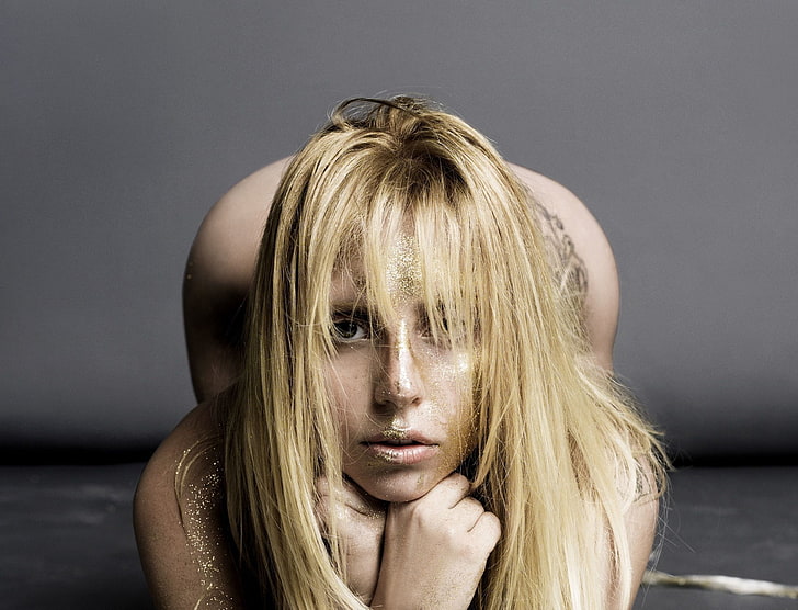 sequins, singer, Lady Gaga, HD wallpaper