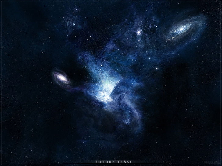 universe illustration, space, nebula, galaxy, astronomy, star - space