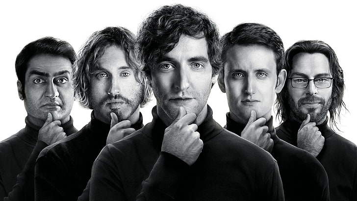 men's black turtleneck sweater, Silicon Valley, HBO, looking at camera, HD wallpaper