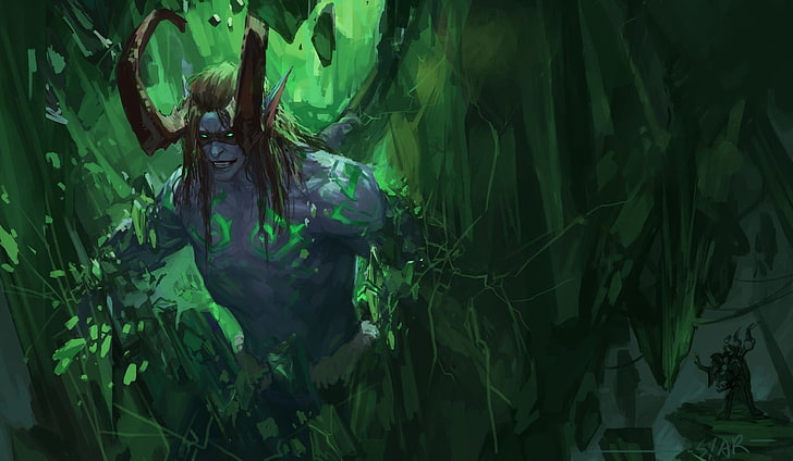 Terrorblade from DotA illustration,  World of Warcraft, World of Warcraft Legion