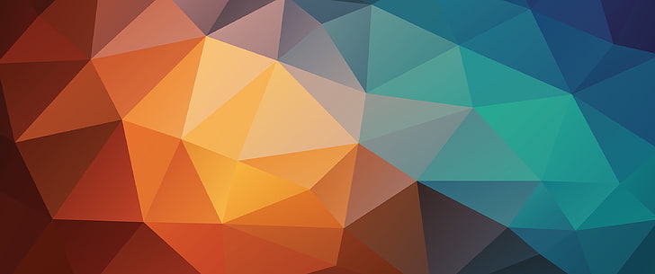 multicolored geometric wallpaper, abstract, triangle, colorful