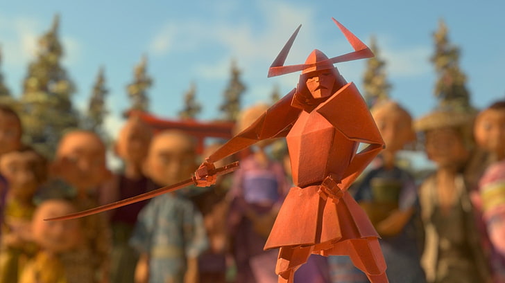Movie, Kubo And The Two Strings, Origami, Paper, Samurai, HD wallpaper