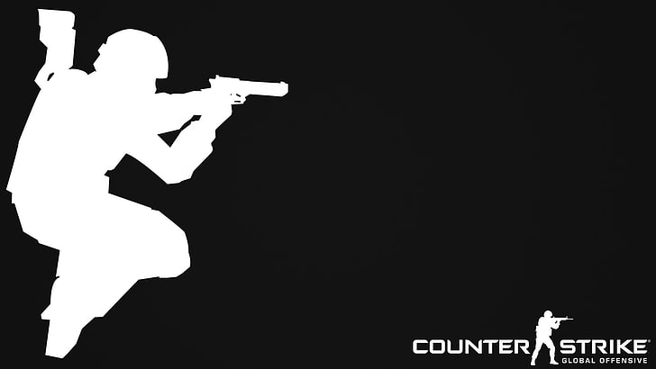 Counter Strike digital wallpaper, Counter Strike logo, Counter-Strike: Global Offensive, HD wallpaper