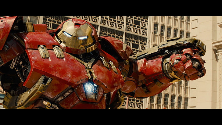 Iron Man screenshot, Marvel Comics, Avengers: Age of Ultron, Hulk Buster, HD wallpaper