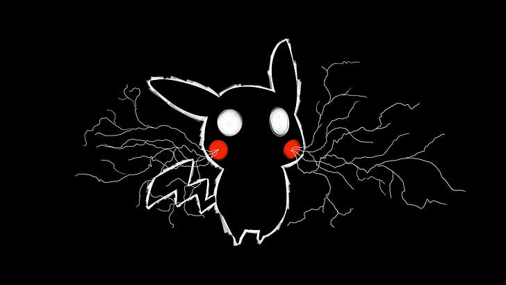 Pikachu illustration, Pokémon, creativity, representation, studio shot, HD wallpaper