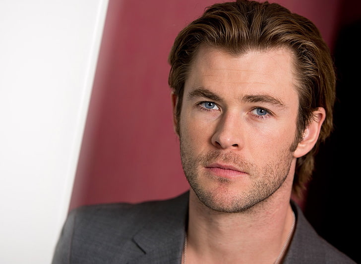 Chris Hemsworth, actor, face, hair, 2015, men, adult, people, HD wallpaper