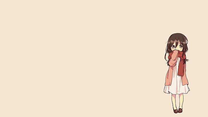 minimalism, Mikasa Ackerman, Shingeki no Kyojin, HD wallpaper