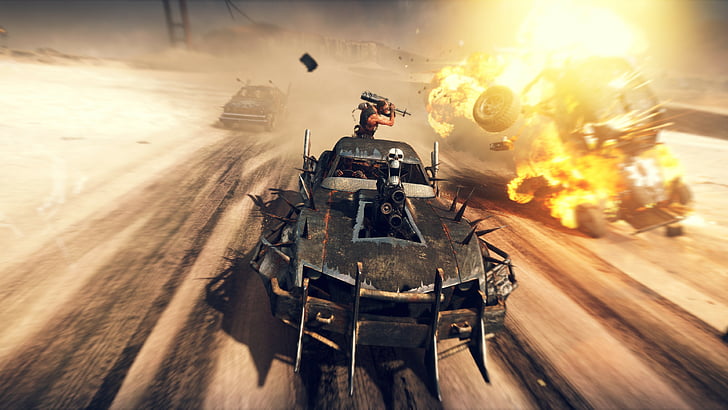 black customized car digital wallpaper, Mad Max, Best Games 2015