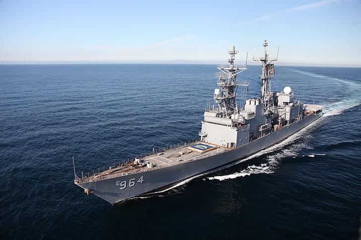DD-964, warship, U.S. Navy, destroyer, USS Paul F. Foster, Spruance-class, HD wallpaper