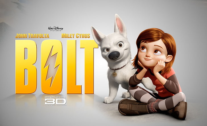 HD wallpaper: Bolt Movie, Bolt 3D movie poster screenshot ...