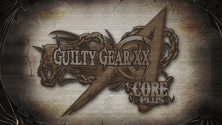 Guilty Gear XX Core Plus logo, video games, text, communication, HD wallpaper