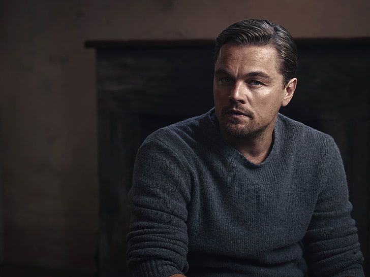Leonardo Decaprio, leonardo dicaprio, actor, sweater, men, adult, HD wallpaper