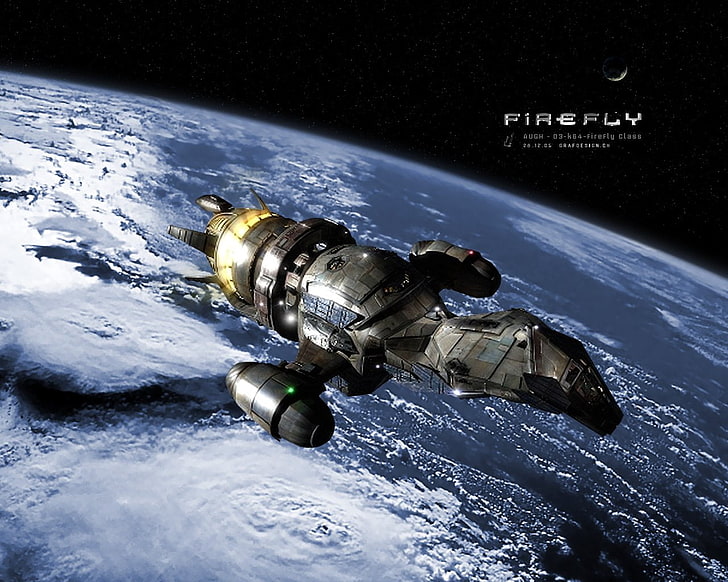 Firefly spacecraft wallpaper, TV Show, From Space, no people