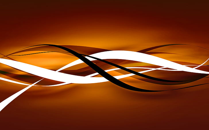 Stripes, Orange, Vector Art, brown white and black abstract illustration, HD wallpaper