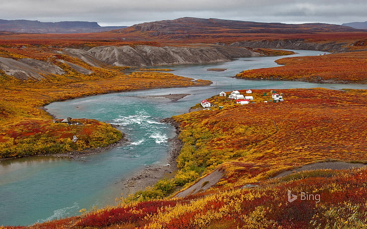 Canada Nunavut Fishing River-2016 Bing Desktop Wal.., water, beauty in nature