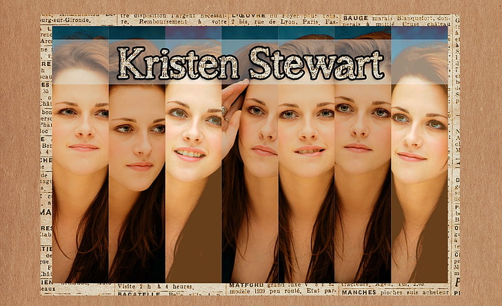 Kristen Stewart, Kristen Stewart collage, Movies, portrait, young adult, HD wallpaper