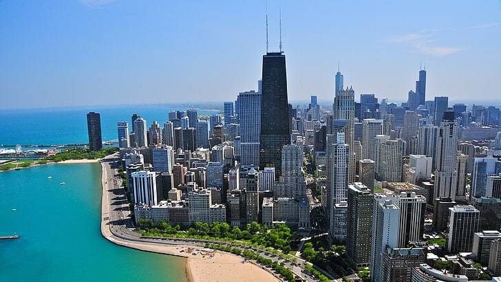 Of Chicago Chicago Skyline HD phone wallpaper  Pxfuel