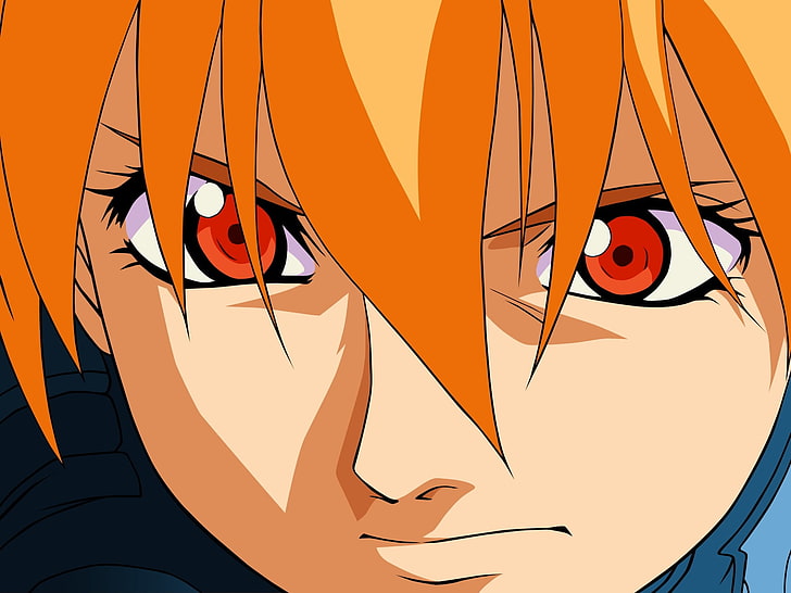 orange-haired anime character, hellsing, victoria seras, girl