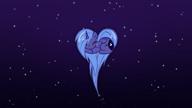 stars my little pony hearts ponies princess luna Space Stars HD Art, HD wallpaper
