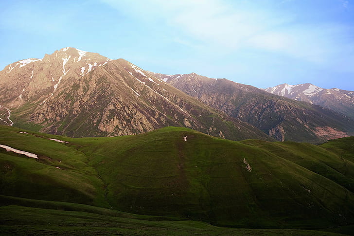 The Armenian highland, green and brown mountains, landscape