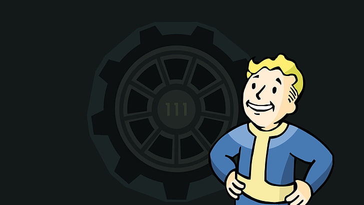 Volt Boy wallpaper, Fallout 4, video games, Vault 111, Vault Boy, HD wallpaper