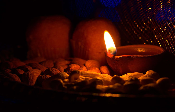 Diwali  Diya Light  Ganesh Diya Wallpaper Download  MobCup