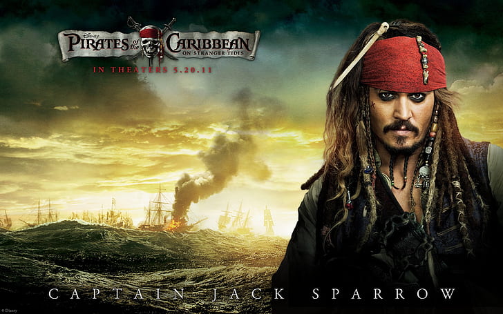 HD wallpaper: Pirates of the Caribbean 4 Captain Jack Sparrow | Wallpaper  Flare